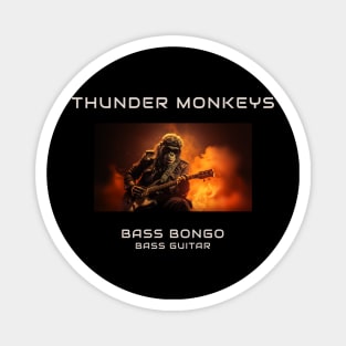 Bass Bongo - Bass Guitarist of the Thunder Monkeys Magnet